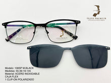 Cargar imagen en el visor de la galería, <div title='Genero UNISEX | Forma CUADRADO RECTANGULAR | Color NEGRO | COMPLETO | 145mmANCHOTOTAL | 54mmANCHODELENTE | 39mmALTURADELENTE | 19mmPUENTE |' > 108SP M.BLACK </div>