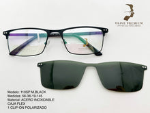 Cargar imagen en el visor de la galería, <div title='Genero UNISEX | Forma RECTANGULAR | Color NEGRO | COMPLETO | 145mmANCHOTOTAL | 55mmANCHODELENTE | 35mmALTURADELENTE | 19mmPUENTE | 145MM L' > 110SP M.BLACK </div>