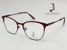 Cargar imagen en el visor de la galería, <div title='Genero MUJER | Forma GATO REDONDO | Color VINO | COMPLETO | 140mmANCHOTOTAL | 51mmANCHODELENTE | 43mmALTURADELENTE | 18mmPUENTE | 140MM LON' > 115SP S.BURGUNDY </div>