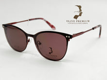 Cargar imagen en el visor de la galería, <div title='Genero MUJER | Forma GATO REDONDO | Color VINO | COMPLETO | 140mmANCHOTOTAL | 51mmANCHODELENTE | 43mmALTURADELENTE | 18mmPUENTE | 140MM LON' > 115SP S.BURGUNDY </div>