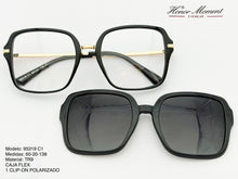 Cargar imagen en el visor de la galería, <div title='Genero UNISEX | Forma CUADRADO | Color NEGRO | COMPLETO | 142mmANCHOTOTAL | 52mmANCHODELENTE | 49mmALTURADELENTE | 20mmPUENTE | 138mmLONGITUDDEVARI' > 95319 C1 </div>