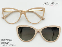 Cargar imagen en el visor de la galería, <div title='Genero MUJER | Forma GATO | Color BEIGE DORADO | COMPLETO | 136mmANCHOTOTAL | 53mmANCHODELENTE | 42mmALTURADELENTE | 18mmPUENTE | 143mmLONGITUDDEVAR' > 95658 C6 </div>