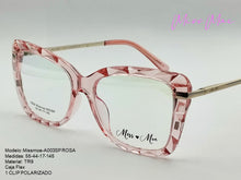 Cargar imagen en el visor de la galería, <div title='Genero CLIP-ON | Forma MUJER GATO | Color ROSA | | COMPLETOmmANCHOTOTAL | 142mmANCHODELENTE | 54mmALTURADELENTE | 17mmPUENTE | 145mmLONGITUDDEVARIL' > missmoe-A003SP ROSA </div>