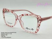 Cargar imagen en el visor de la galería, <div title='Genero CLIP-ON | Forma MUJER GATO | Color ROSA | | COMPLETOmmANCHOTOTAL | 142mmANCHODELENTE | 53mmALTURADELENTE | 17mmPUENTE | 145mmLONGITUDDEVARIL' > missmoe-A004SP ROSA </div>