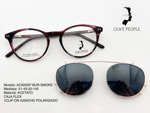 Cargar imagen en el visor de la galería, <div title='Genero UNISEX | Forma REDONDO | Color VINO | TIPO DE LENTE COMPLETO | 140mmANCHOTOTAL | 49mmANCHODELENTE | 42mmALTURADELENTE | 20mmPUENTE ' > AC005SP BUR-SMOKE </div>