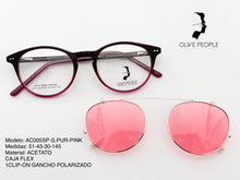 Cargar imagen en el visor de la galería, <div title='Genero UNISEX | Forma REDONDO | Color ROSA | TIPO DE LENTE COMPLETO | 140mmANCHOTOTAL | 49mmANCHODELENTE | 42mmALTURADELENTE | 20mmPUENTE ' > AC005SP G.PUR-PINK </div>