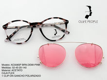 Cargar imagen en el visor de la galería, <div title='Genero UNISEX | Forma REDONDO | Color CAREY ROSA | TIPO DE LENTE COMPLETO | 136mmANCHOTOTAL | 50mmANCHODELENTE | 45mmALTURADELENTE | 20mm PU' > AC008SP BRN DEMI-PINK </div>