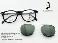 Cargar imagen en el visor de la galería, <div title='Genero UNISEX | Forma CUADRADO REDONDO | Color NEGRO | TIPO DE LENTE COMPLETO | 142mmANCHOTOTAL | 49mmANCHODELENTE | 41mmALTURADELENTE | 18m' > AC010SP BLACK-G15 </div>