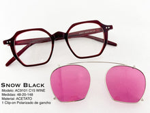 Cargar imagen en el visor de la galería, <div title='Genero UNISEX | Forma CUADRADO RECTANGULAR | Color AMARILLO | COMPLETO | 142mmANCHOTOTAL | 46mmANCHODELENTE | 42mmALTURADELENTE | 20mm PUENT' > AC9101 C15 WINE </div>