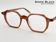 Cargar imagen en el visor de la galería, <div title='Genero UNISEX | Forma CUADRADO | Color CAFE | COMPLETO | 142mmANCHOTOTAL | 46mmANCHODELENTE | 42mmALTURADELENTE | 20mmPUENTE | 148MM LONGI' > AC9101 C16 BROWN </div>