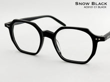 Cargar imagen en el visor de la galería, <div title='Genero UNISEX | Forma CUADRADO | Color NEGRO | COMPLETO | 142mmANCHOTOTAL | 46mmANCHODELENTE | 42mmALTURADELENTE | 20mmPUENTE | 148MM LONG' > AC9101 C1 BLACK </div>