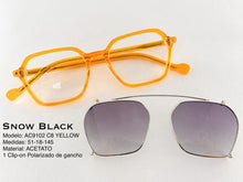 Cargar imagen en el visor de la galería, <div title='Genero UNISEX | Forma CUADRADO RECTANGULAR | Color AMARILLO | COMPLETO | 136mmANCHOTOTAL | 49mmANCHODELENTE | 39mmALTURADELENTE | 18mm PUENT' > AC9102 C8 YELLOW </div>