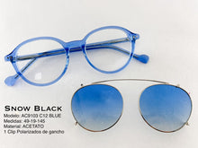 Cargar imagen en el visor de la galería, <div title='Genero UNISEX | Forma REDONDO | Color AZUL | COMPLETO | 137mmANCHOTOTAL | 46mmANCHODELENTE | 42mmALTURADELENTE | 19mmPUENTE | 145MM LONGIT' > AC9103 C12 BLUE </div>