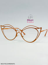 Cargar imagen en el visor de la galería, <div title='Genero MUJER | Forma GATO | Color NARANJA | COMPLETO | 146mmANCHOTOTAL | 54mmANCHODELENTE | 45mmALTURADELENTE | 20mmPUENTE | 140mmLONGITUDDEVARILLA' > BL-66038 N </div>
