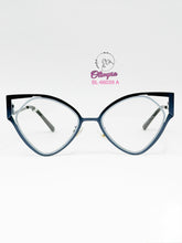 Cargar imagen en el visor de la galería, <div title='Genero | Forma MUJER GATO | Color AZUL | | COMPLETOmmANCHOTOTAL | 143mmANCHODELENTE | 54mmALTURADELENTE | 20mmPUENTE | 141mmLONGITUDDEVARILLA | 55' > BL-66039 A </div>