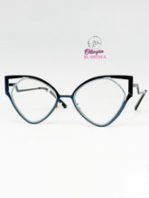 Cargar imagen en el visor de la galería, <div title='Genero | Forma MUJER GATO | Color AZUL | | COMPLETOmmANCHOTOTAL | 143mmANCHODELENTE | 54mmALTURADELENTE | 20mmPUENTE | 141mmLONGITUDDEVARILLA | 55' > BL-66039 A </div>