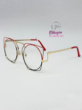 Cargar imagen en el visor de la galería, <div title='Genero | Forma MUJER REDONDO | Color DORADO NEGRO | ROJO | COMPLETOmmANCHOTOTAL | 140mmANCHODELENTE | 52mmALTURADELENTE | 16mmPUENTE | 140mmLONGITUD' > BL-66043 RN </div>