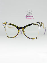Cargar imagen en el visor de la galería, <div title='Genero | Forma MUJER GATO | Color AMARILLO DORADO | NEGRO | COMPLETOmmANCHOTOTAL | 144mmANCHODELENTE | 50mmALTURADELENTE | 16mmPUENTE | 140mmLONGITU' > BL-66046 C3 </div>