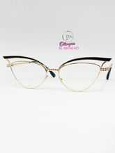 Cargar imagen en el visor de la galería, <div title='Genero | Forma MUJER GATO | Color DORADO NEGRO | | COMPLETOmmANCHOTOTAL | 146mmANCHODELENTE | 55mmALTURADELENTE | 20mmPUENTE | 140mmLONGITUDDEVARIL' > BL-66048 ND </div>
