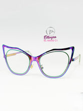 Cargar imagen en el visor de la galería, <div title='Genero | Forma MUJER GATO | Color MORADO ROSA | | COMPLETOmmANCHOTOTAL | 140mmANCHODELENTE | 50mmALTURADELENTE | 15mmPUENTE | 140mmLONGITUDDEVARILL' > BL-66056 C1 </div>