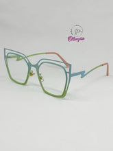 Cargar imagen en el visor de la galería, <div title='Genero MUJER | Forma CUADRADO | Color AZUL VERDE | COMPLETO | 145mmANCHOTOTAL | 53mmANCHODELENTE | 46mmALTURADELENTE | 16mmPUENTE | 140mmLONGITUDDEV' > BL-6648 C2 </div>
