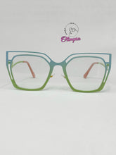 Cargar imagen en el visor de la galería, <div title='Genero MUJER | Forma CUADRADO | Color AZUL VERDE | COMPLETO | 145mmANCHOTOTAL | 53mmANCHODELENTE | 46mmALTURADELENTE | 16mmPUENTE | 140mmLONGITUDDEV' > BL-6648 C2 </div>