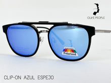 Cargar imagen en el visor de la galería, <div title='Genero UNISEX | Forma CUADRADO REDONDO | Color PLATA | COMPLETO | 131mmANCHOTOTAL | 50mmANCHODELENTE | 41mmALTURADELENTE | 17mmPUENTE | 140' > CLIP-002 C3 </div>