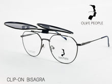 Cargar imagen en el visor de la galería, <div title='Genero UNISEX | Forma REDONDO | Color GRIS | COMPLETO | 138mmANCHOTOTAL | 53mmANCHODELENTE | 47mmALTURADELENTE | 17mmPUENTE | 140MM LONGIT' > CLIP-003 C4 </div>