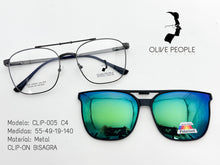 Cargar imagen en el visor de la galería, <div title='Genero UNISEX | Forma CUADRADO | Color GRIS | COMPLETO | 141mmANCHOTOTAL | 54mmANCHODELENTE | 48mmALTURADELENTE | 19mmPUENTE | 140MM LONGI' > CLIP-005 C4 </div>