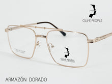 Cargar imagen en el visor de la galería, <div title='Genero UNISEX | Forma RECTANGULAR | Color DORADO | COMPLETO | 144mmANCHOTOTAL | 55mmANCHODELENTE | 43mmALTURADELENTE | 17mmPUENTE | 140MM ' > CLIP-006 C2 </div>