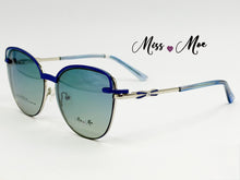Cargar imagen en el visor de la galería, <div title='Genero MUJER | Forma GATO | Color AZUL | COMPLETO | 148mmANCHOTOTAL | 54mmANCHODELENTE | 47mmALTURADELENTE | 16mmPUENTE | 140mmLONGITUDDEVARILLA | ' > CLPON-007 BLUE </div>