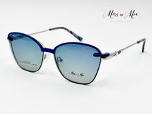 Cargar imagen en el visor de la galería, <div title='Genero MUJER | Forma GATO | Color AZUL | COMPLETO | 137mmANCHOTOTAL | 53mmANCHODELENTE | 43mmALTURADELENTE | 16mmPUENTE | 140mmLONGITUDDEVARILLA | ' > CLPON-008 BLUE </div>