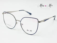 Cargar imagen en el visor de la galería, <div title='Genero MUJER | Forma GATO | Color AZUL | COMPLETO | 137mmANCHOTOTAL | 53mmANCHODELENTE | 47mmALTURADELENTE | 17mmPUENTE | 140mmLONGITUDDEVARILLA | ' > CLPON-009 BLUE </div>
