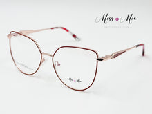 Cargar imagen en el visor de la galería, <div title='Genero MUJER | Forma GATO | Color ROJO | COMPLETO | 138mmANCHOTOTAL | 53mmANCHODELENTE | 49mmALTURADELENTE | 16mmPUENTE | 145mmLONGITUDDEVARILLA | ' > CLPON-009 RED </div>