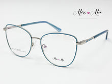 Cargar imagen en el visor de la galería, <div title='Genero MUJER | Forma GATO | Color AZUL | COMPLETO | 137mmANCHOTOTAL | 53mmANCHODELENTE | 47mmALTURADELENTE | 17mmPUENTE | 140mmLONGITUDDEVARILLA | ' > CLPON-010 BLUE </div>