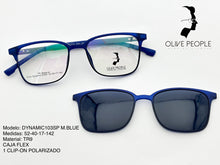 Cargar imagen en el visor de la galería, <div title='Genero UNISEX | Forma CUADRADO RECTANGULAR | Color AZUL | COMPLETO | 136mmANCHOTOTAL | 51mmANCHODELENTE | 40mmALTURADELENTE | 17mmPUENTE | ' > DYNAMIC103SP M.BLUE </div>