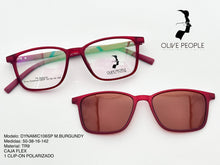 Cargar imagen en el visor de la galería, <div title='Genero UNISEX | Forma CUADRADO RECTANGULAR | Color ROJO | COMPLETO | 134mmANCHOTOTAL | 50mmANCHODELENTE | 32mmALTURADELENTE | 16mmPUENTE | ' > DYNAMIC106SP M.BURGUNDY </div>