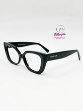 Cargar imagen en el visor de la galería, <div title='MUJER | GATO RECTANGULAR | RECTANGULAR | ACETATO | NEGRO | | Tipo Lente COMPLETO' > F2609 C1 </div>