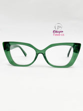 Cargar imagen en el visor de la galería, <div title='MUJER | CUADRADO GATO | GATO | ACETATO | VERDE | | Tipo Lente COMPLETO' > F2609 C5 </div>