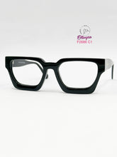 Cargar imagen en el visor de la galería, <div title='UNISEX | CUADRADO | RECTANGULAR | ACETATO | NEGRO | | Tipo Lente COMPLETO' > F2686 C1 </div>
