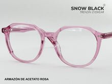 Cargar imagen en el visor de la galería, <div title='Genero MUJER | Forma REDONDO | Color ROSA | COMPLETO | 139mmANCHOTOTAL | 48mmANCHODELENTE | 44mmALTURADELENTE | 19mmPUENTE | 142MM LONGITU' > F3003 C7 </div>