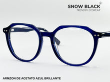 Cargar imagen en el visor de la galería, <div title='Genero UNISEX | Forma REDONDO | Color AZUL | COMPLETO | 139mmANCHOTOTAL | 48mmANCHODELENTE | 44mmALTURADELENTE | 19mmPUENTE | 142MM LONGIT' > F3003 C8 </div>