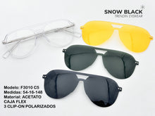 Cargar imagen en el visor de la galería, <div title='Genero UNISEX | Forma GATO | Color TRASPARENTE | COMPLETO | 140mmANCHOTOTAL | 53mmANCHODELENTE | 47mmALTURADELENTE | 18mmPUENTE | 148MM LO' > F3010 C5 </div>