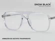 Cargar imagen en el visor de la galería, <div title='Genero UNISEX | Forma CUADRADO RECTANGULAR | Color TRASPARENTE | COMPLETO | 140mmANCHOTOTAL | 52mmANCHODELENTE | 46mmALTURADELENTE | 18mm P' > F3012 C5 </div>