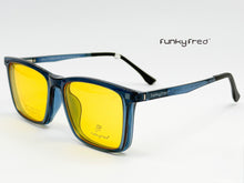 Cargar imagen en el visor de la galería, <div title='Genero CLIP-ON | Forma UNISEX RECTANGULAR | Color VERDE | | COMPLETOmmANCHOTOTAL | 145mmANCHODELENTE | 54mmALTURADELENTE | 41mmPUENTE | 18mmLONGITU' > FRED-2702 C3 </div>