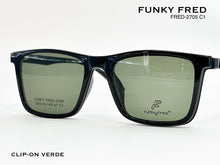 Cargar imagen en el visor de la galería, <div title='Genero CLIP-ON | Forma UNISEX RECTANGULAR | Color VERDE | | COMPLETOmmANCHOTOTAL | 143mmANCHODELENTE | 53mmALTURADELENTE | 41mmPUENTE | 19mmLONGITU' > FRED-2705 C1 </div>