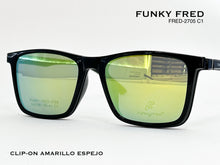 Cargar imagen en el visor de la galería, <div title='Genero CLIP-ON | Forma UNISEX RECTANGULAR | Color VERDE | | COMPLETOmmANCHOTOTAL | 143mmANCHODELENTE | 53mmALTURADELENTE | 41mmPUENTE | 19mmLONGITU' > FRED-2705 C1 </div>