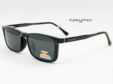 Cargar imagen en el visor de la galería, <div title='Genero CLIP-ON | Forma UNISEX RECTANGULAR | Color NEGRO | | COMPLETOmmANCHOTOTAL | 146mmANCHODELENTE | 56mmALTURADELENTE | 48mmPUENTE | 17mmLONGITU' > FRED-2706 C1 </div>