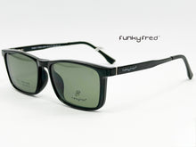 Cargar imagen en el visor de la galería, <div title='Genero CLIP-ON | Forma UNISEX RECTANGULAR | Color NEGRO | | COMPLETOmmANCHOTOTAL | 146mmANCHODELENTE | 56mmALTURADELENTE | 48mmPUENTE | 17mmLONGITU' > FRED-2706 C1 </div>