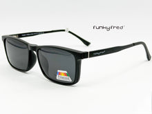 Cargar imagen en el visor de la galería, <div title='Genero CLIP-ON | Forma UNISEX RECTANGULAR | Color NEGRO | | COMPLETOmmANCHOTOTAL | 146mmANCHODELENTE | 56mmALTURADELENTE | 48mmPUENTE | 17mmLONGITU' > FRED-2706 C2 </div>